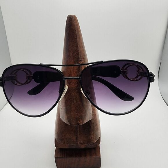 Elle Black Aviator Sunglasses & Case main image 9